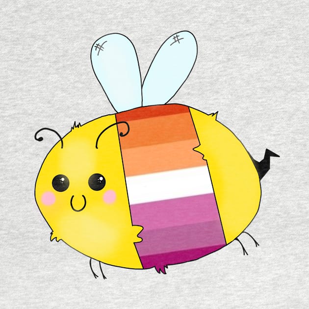 Pride Bees - Lesbian by Rendi_the_Graye